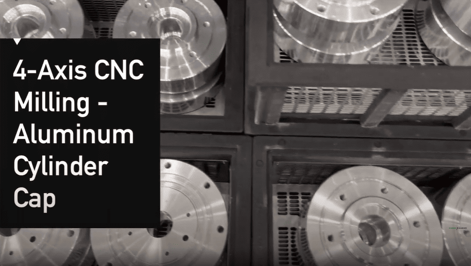 4-Axis CNC Milling - Aluminum Cylinder Cap